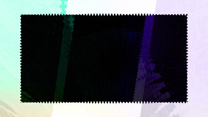 Abstract wavy border background image.