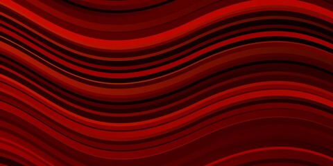 Dark Red vector texture with wry lines.