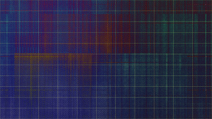 Abstract glitch art grid background image.