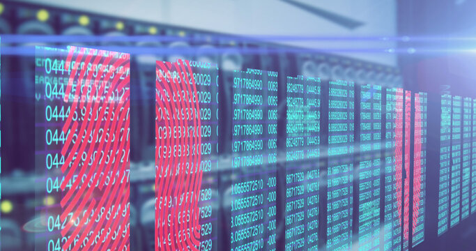 Fingerprint scanner against server room