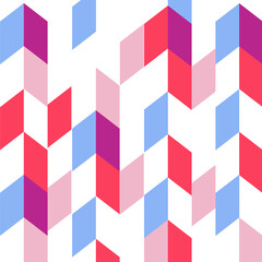 Seamless abstract geometric isometric pattern vector background