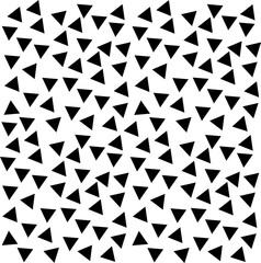 Abstract background with several small black triangles arranged in a striped pattern.