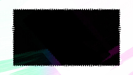 Abstract wavy border background image.