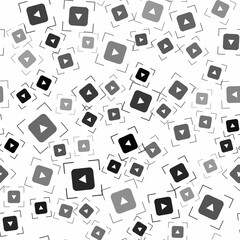 Black Camera focus frame line icon isolated seamless pattern on white background. Vector