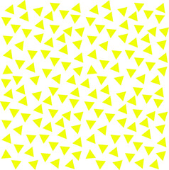Abstract background with several small yellow triangles arranged in a striped pattern.
