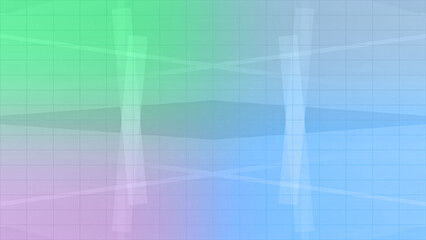 Abstract neon kaleidoscope grid shape background image.