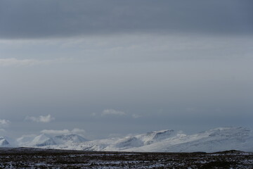 clouds in the mountains
