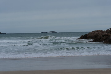 waves on the beach