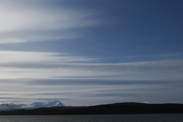 clouds over the mountains