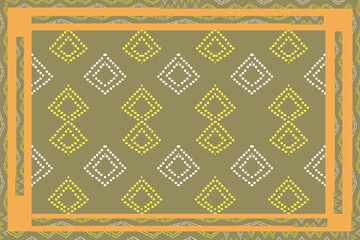 Geometric striped in fabric pattern with vintage style