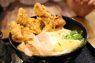 とり天ぶっかけうどん