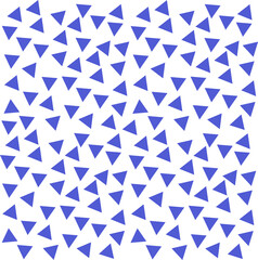 Abstract background with several small blue triangles laid out in a striped pattern.