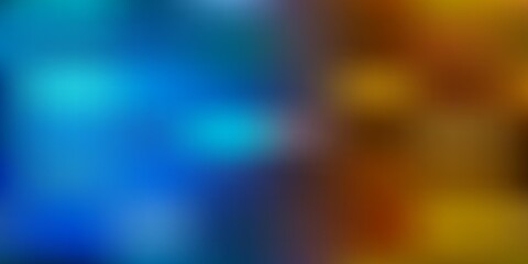 Light blue, yellow vector blur drawing.