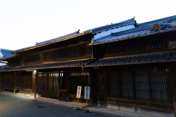 Naklejka premium 奈良県の町家