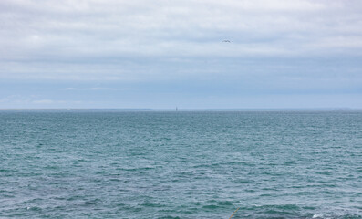 Sea view from the Cape Nosappu in Nemuro, Hokkaido, Japan, the easternmost point in Japan which is...