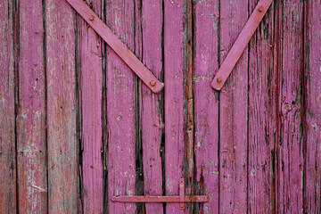 pink wooden background old real barn door