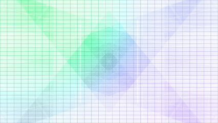 Abstract neon kaleidoscope grid shape background image.