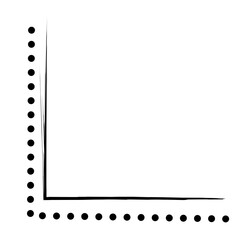 Border corner vintage vector