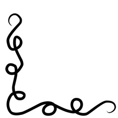 Border corner vintage vector