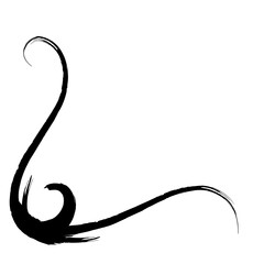 Border corner vintage vector