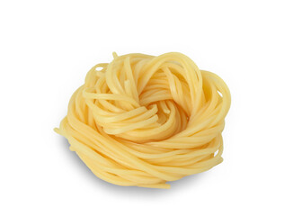 Noodle isolated on white background with clipping path.