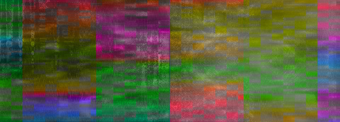 Abstract glitch art background image.