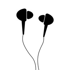 headphones device technology melody sound music illustration