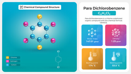 Para Dichlorobenzene Properties and Chemical Compound Structure