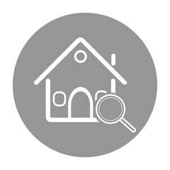 search home glyph icon , designed for web and app
