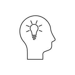 forward thinking icon illustration. business icon line style