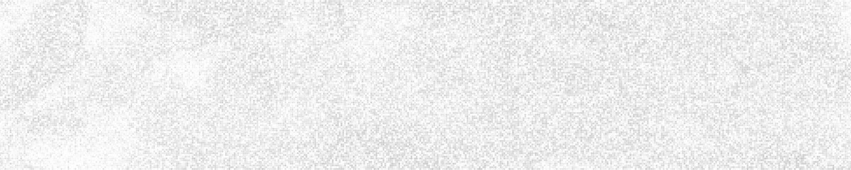 White And Grey Halftone Dotted. Panoramic Background. Abstract Polka Dots Pattern. Pop Art Style Backdrop. Wide Horizontal Long Banner. Vector Illustration, Eps 10. 