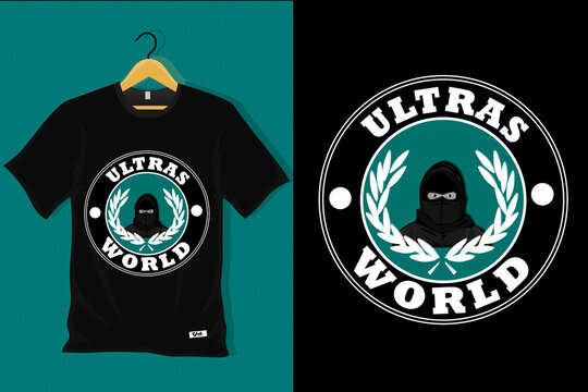 Ultras World Retro Vintage T Shirt Design