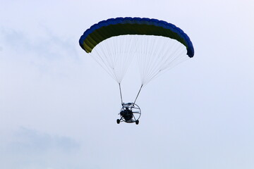 Paragliding over the Mediterranean Sea