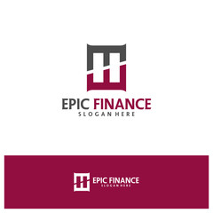 Obraz premium Letter MWH Logo Design Template. Initial MWH course logo concept vector. Creative Icon Symbol