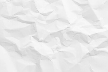 Fototapeta premium White paper wrinkled texture abstract background.