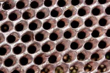 Rusty tractor grille - pattern / background