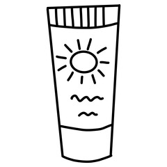 sun cream Illustration
