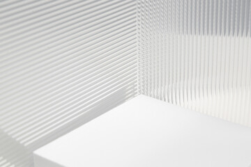 Stripe texture acrylic sheet. Clear linear prismatic panel, extruded linear ribs acrylic sheet....