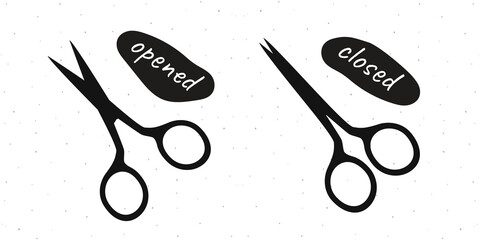 Vector hand drawn silhouette illustration