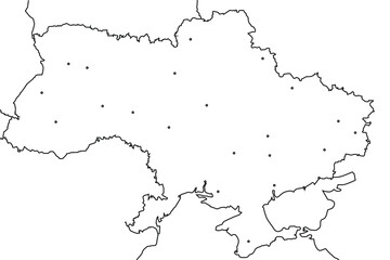 vector map of ukraine