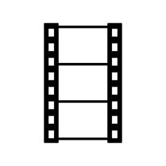 Film strip icon vector.