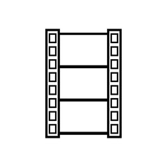 Film strip icon vector.