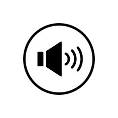 Speaker Sound Icon Vector.