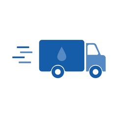 Water Delivery Truck Icon