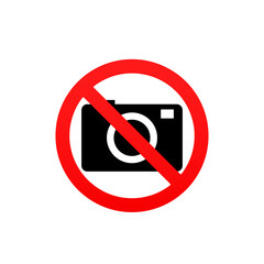 no camera icon, no photography vector