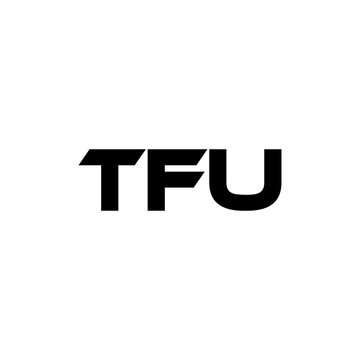 TFU letter logo design with white background in illustrator, vector logo modern alphabet font overlap style. calligraphy designs for logo, Poster, Invitation, etc.