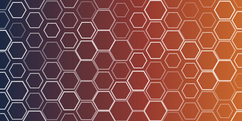 Wallpaper, Background, Flyer or Cover Design for Your Business with Hexagonal Mosaic Pattern,  Abstract Geometric Texture - Base for Websites, Placards, Posters, Brochures, Creative Vector Template