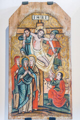 deposición de la cruz, Jankowce, siglo XVII,museo de los iconos, castillo Real, Sanok, voivodato de subcarpacia,,Polonia,  eastern europe