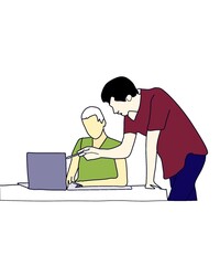 discussion cartoon photo illustration