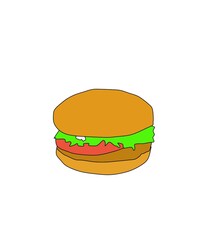 hamburger cartoon photo illustration